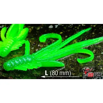 Umělá nástraha Nymfa RedBass Nr. 1 L - 80 mm černo-stříbrná perleť