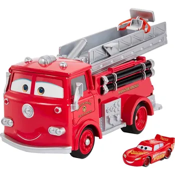 Mattel Disney Cars hasičský vůz Edek Změna barvy GPH80