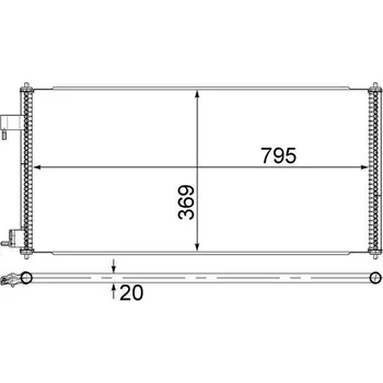Výparník klimatizace Kondenzátor, klimatizace MAHLE AC 689 000S