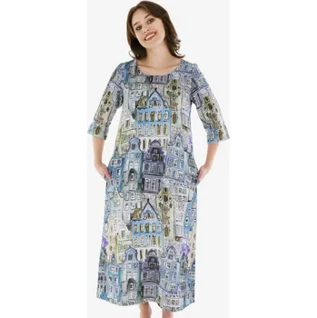 Dámské šaty Lněné 100% Lněné šaty Staré Město Velikost: EU 50