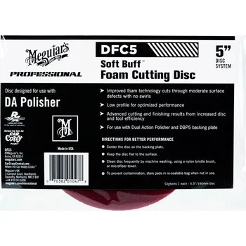 Autovosk Meguiars Soft Buff Foam Cutting Disc 5" - korekční kotouč pro DA leštičku (tvrdý), 5palcový