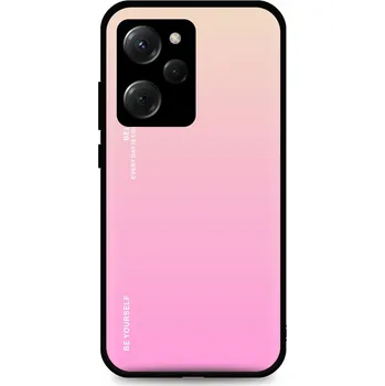 Pouzdro na mobilní telefon Kryt Xiaomi Poco X5 Pro 5G pevný duhový meruňkový (obal neboli pouzdro na Xiaomi Poco X5 Pro 5G)