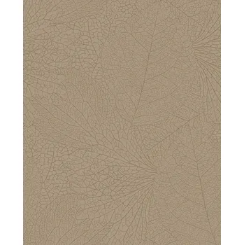 Tapeta Eijffinger Šedo-béžová vliesová tapeta s metalickými listy, 324041, Embrace, Eijffinger, velikost 10 x 0,52 m