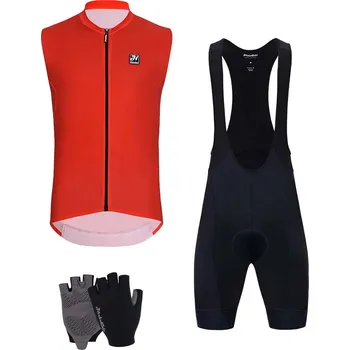 cyklistický dres HOLOKOLO Cyklistický mega set - AIRFLOW - černá/červená