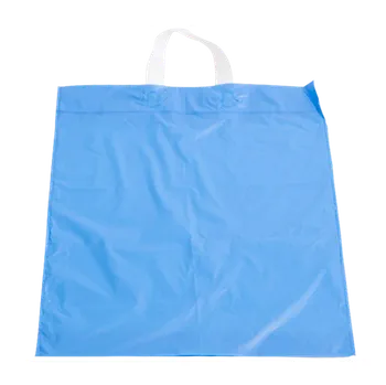 Sáček na potraviny Taška LDPE modrá 390x470+40/1ks s uchem