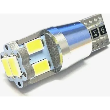 Tuning žárovka LED 12V 5W W2,1x9,5d čirá 6xLED 5630 CANBUS