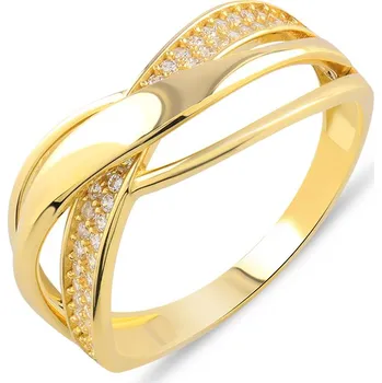 Prsten Lillian Vassago Elegantní zlatý prsten se zirkony LLV06-GR155 Velikost prstenu: 56