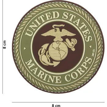 Nášivka FOSCO - USA - V.O. Nášivka MARINE CORPS - VELCRO - 3D PVC