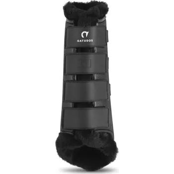 Koňské kamaše GATUSOS Kamaše zadní Royal GATUSOS, drezurní, s beránkem, pár, černé