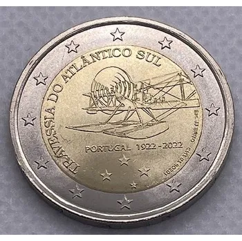 (2022) Portugalsko -2 euro - pamětní mince - Let přes Atlantik