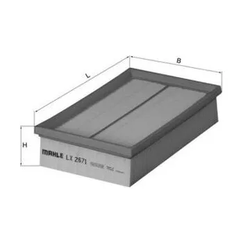 Vzduchový filtr Vzduchový filtr MAHLE LX 2671