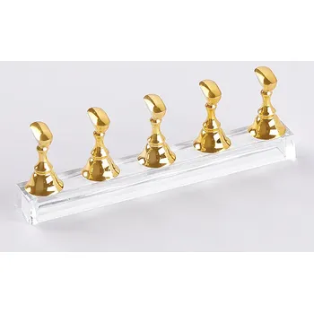 5ks/balení držák nástavců na nehty akrylový cvičný stojan