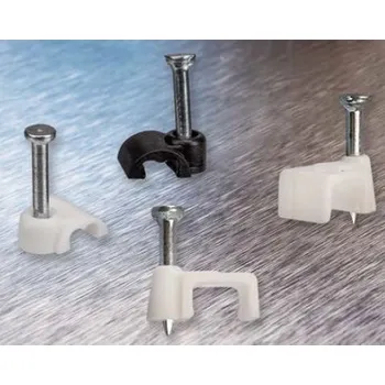 kabelová chránička wpr1342 kabelová příchytka MATRIX U1 s hřebíkem plochá 6,2x3,8 mm MXU1-FL-0604