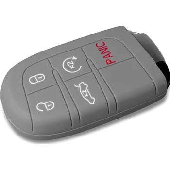 Escape6 ochranné silikonové pouzdro na klíč pro Dodge / Jeep barva tmavě šedá
