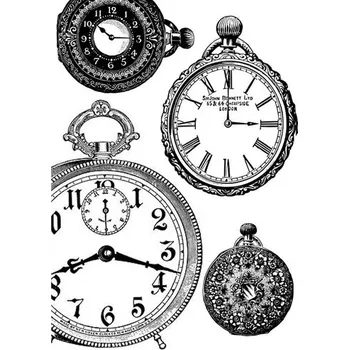 Umělecký papír Stamperia Rýžový papír Hodiny