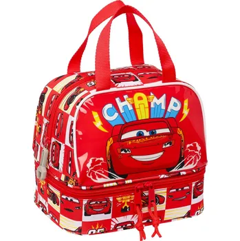 Set školních potřeb Taška na oběd Cars Let's race Červená Bílá (20 x 20 x 15 cm)