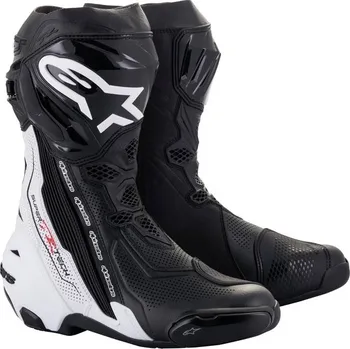 Moto obuv Boty supertech r vented, alpinestars (černá/bílá, vel. 46)