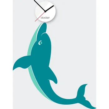 Samolepící dekorace Clocker Nalepovací hodiny Dolphin Barva ciferníku: Bílá