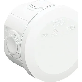 Elektroinstalační krabice Krabice odbočná OBO IP65 T25 RW ø80 x 51mm bílá
