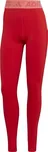 Dámské kompresní 7/8 legíny s vysokým pasem adidas TF L 3 BAR T W červené HD4509 - XS | UK 6,5 | US 8