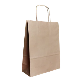 Sáček na potraviny Taška papierová hnedá, krútené ucho - 220x110x295