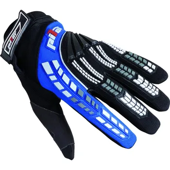 Moto rukavice Rukavice, pilot, dětské (černá/modrá, vel. 3)