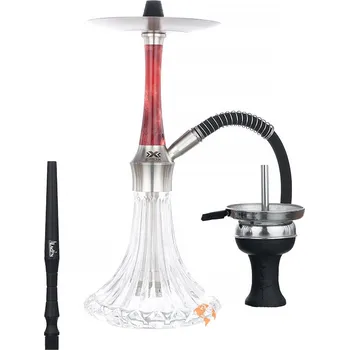 Čistič dýmky Vodní dýmka 43 cm, Aladin Epox V1 Red Glitter