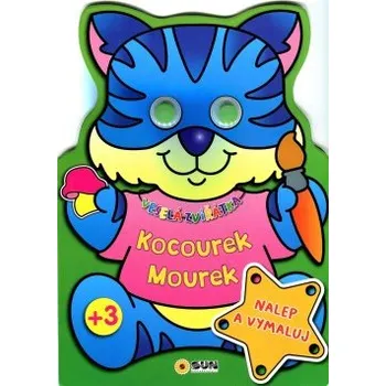 omalovánky Nalep a vymaluj - Kocourek Mourek