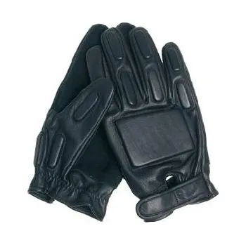 Mil-Tec (Německo) - MLT Kožené rukavice s ochranou - Černá Velikost: 10 - XL