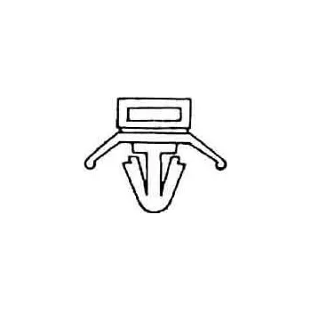 Stahovací páska příchytka stah. pásku 4mm do otvoru 4,8mm