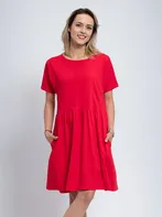 CityZen Anna šaty volného střihu červené
