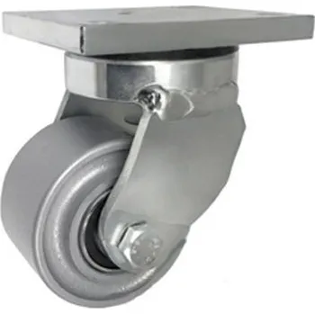 Pojezdové kolečko Litinové kolo 80 mm otočná vidlice s deskou ZABI