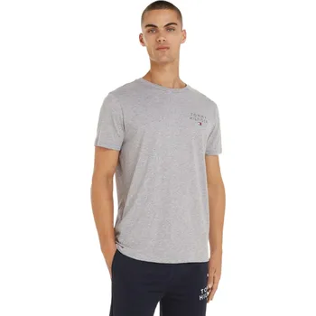 Tommy Hilfiger CN SS TEE LOGO odstín šedé M