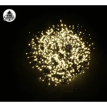 Vánoční dekorace Guirma Venkovní svítící vánoční řetěz 8 funkcí champagne Barva: champagne, Délka: 30 m, Počet LED: 1500