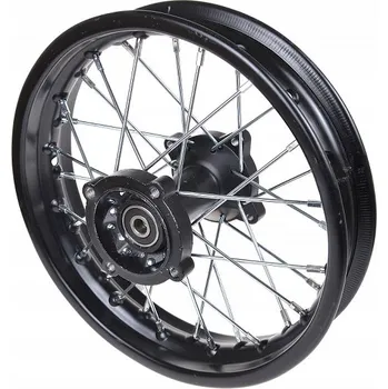 Kolo pro motocykl kolo zadní pitbike - 1,85 x 12 - černý , pro osu 12 mm - kotoučová brzda