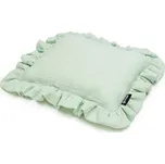 T-TOMI BIO Mušelínový polštářek s volánkem Mint