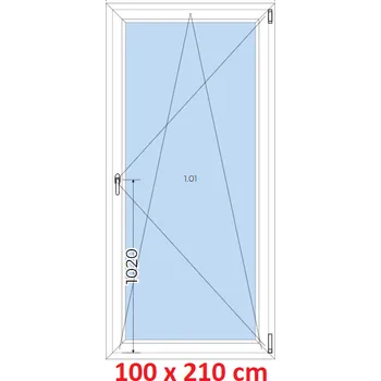 Okno Soft Plastové okno 100x210 cm, otevíravé a sklopné