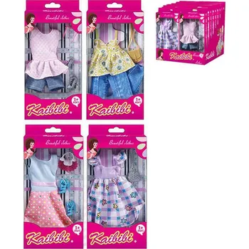 Panenka Šaty s fashion doplňky letní obleček pro panenku 29cm různé druhy v krabici