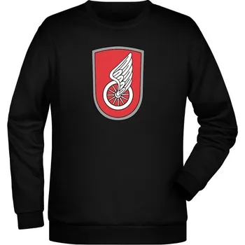 Pánská mikina Mikina 14. pluk logistické podpory - černá