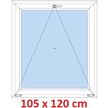 Okno Soft Plastové okno 105x120 cm, sklopné
