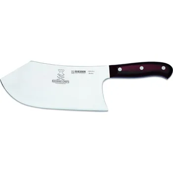Kuchyňský nůž Exkluzivní edice Premium Cut - Rocking Chefs, sekací nůž, délka ostří 22 cm, GIESSER