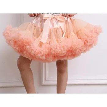 Dívčí sukně Sukně TUTU PETTI Extra objem pro dívky 9-12 let - meruňka EXTRA