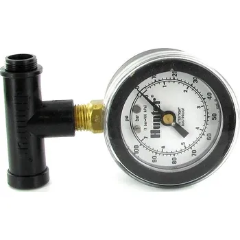 Postřikovač Sada "HUNTER-RPG" s plastovým T adaptérem pro měření tlaku rozpraš. postřikovačů (Kompletní sada montážního adaptéru s manometrem pro měření tlaku v rozprašovacích postřikovačích POD TRYSKOU.)