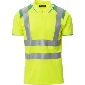 pracovní tričko Pánská reflexní polokošile Payper GUARD+ Barva: Žlutá Fluo/ Zelená, Velikost: XL
