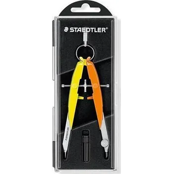 Kružítko Kružítko "Mars Comfort Neon", 2-dílná sada, vysoká přesnost, žlutá-oranžová, STAEDTLER