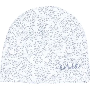 Čepice ENIE BABY dětská čepice Grey Leaves 0-3m