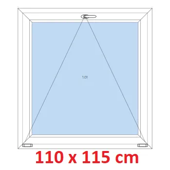 Okno Soft Plastové okno 110x115 cm, sklopné