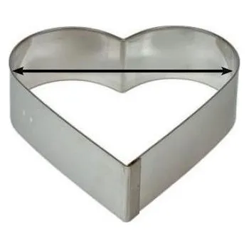 Forma na pečení Dortový ráfek "srdce" 200/50 mm, hliník, SCHNEIDER