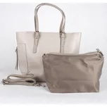 Šedá kabelka na rameno + kabelka etue David Jones 5757-2