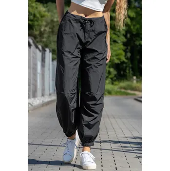 Dámské kalhoty Only dámské široké šusťákové kalhoty Joan černé Velikost: M/32